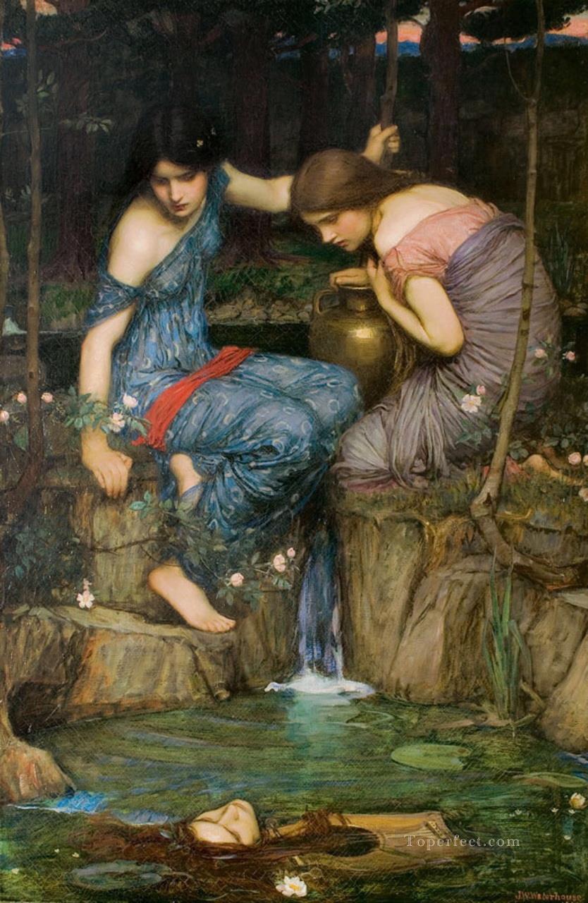 Women with water jugs Greek female John William Waterhouse Oil Paintings